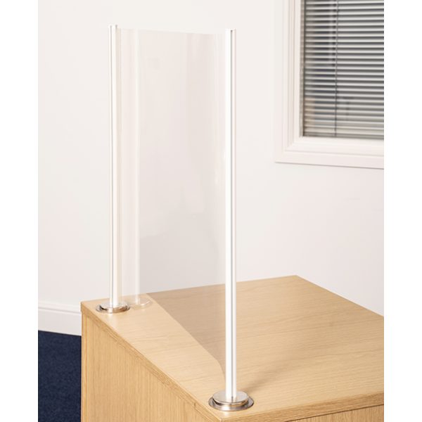 Desk Divider Vinyl Mini Shield Protection with Magnetic Disks