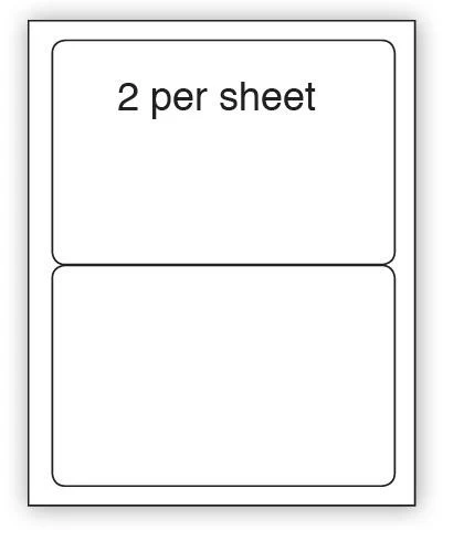 A4 Label Gloss Clear Polyester BS5609, 199.6x143.5mm 2/sheet (100 Sheets)