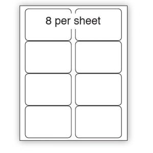 A4 Paper Translucent Clear Labels 99x68mm 8 per sheet (L7165) (100 Sheets)