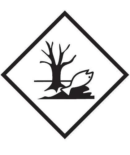 HZ1021 - Hazard Label "POLLUTANT" 100x100mm (250 labels/roll)