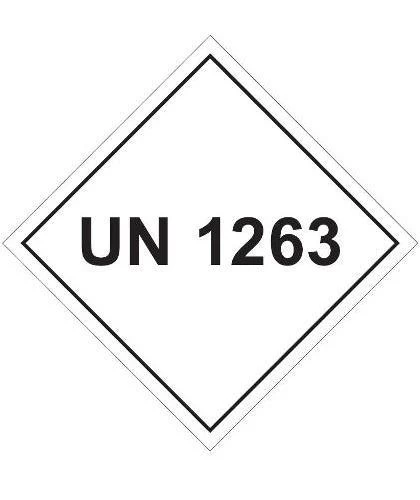 HZ1015 - Hazard Label "UN 1263" 100x100mm (250 labels/roll)