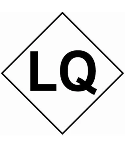 HZ1010 - Hazard Label "LQ" 100x100mm (250 labels/roll)