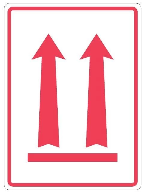 VL108AR - Parcel Label "ARROWS UNDERLINED" 108x79mm (500 labels/roll)