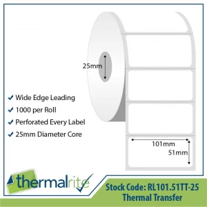 Thermal roll labels