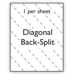 A4 Label White Permanent 210x297mm Diagonal Backsplit