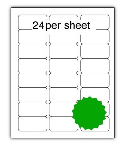 A4 Coloured Labels 64x34mm 24 per sheet (100 Sheets) - Image 4