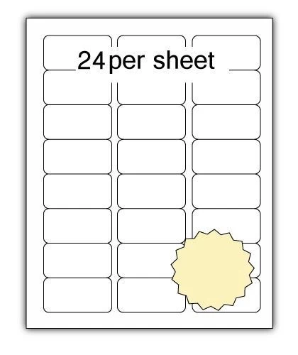 A4 Coloured Labels 64x34mm 24 per sheet (100 Sheets) - Image 7