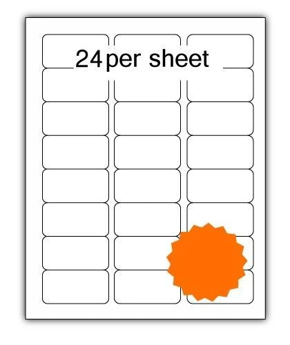A4 Coloured Labels 64x34mm 24 per sheet (100 Sheets) - Image 8