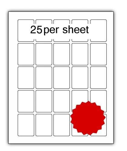 A4 Coloured Labels 37x51mm 25 per sheet (200 Sheets) - Image 2