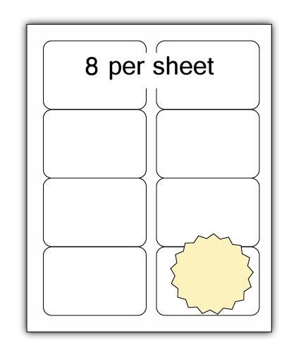 A4 Coloured Labels 99x68mm 8 per sheet (100 Sheets) - Image 7